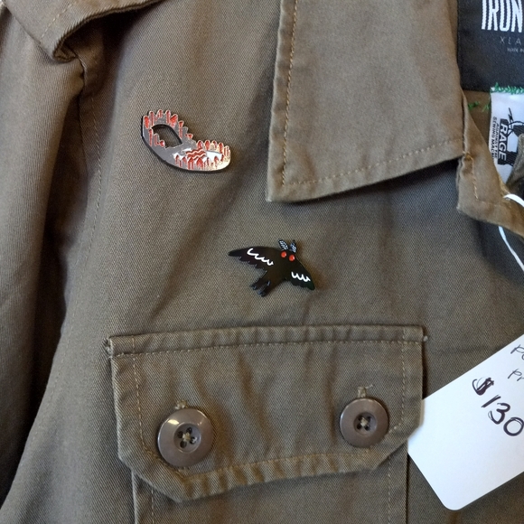 BONE IN Iron fist custom punk jacket by Rage Jackets! OOAK punk/goth patch - Picture 7 of 9